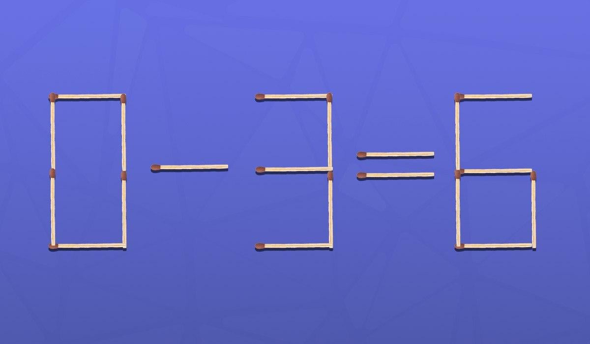 Só um génio consegue resolver um puzzle de palitos de fósforo em 9 segundos.