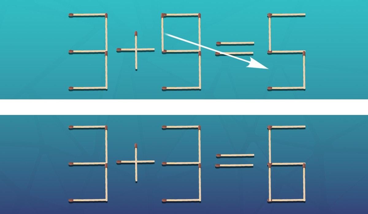 Que correspondência deve ser movida para que a igualdade seja correta: um puzzle para génios Que correspondência deve ser deslocada para que a igualdade seja correta: um puzzle para génios