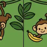 Teste de QI: tem de encontrar 3 diferenças na imagem do macaco na árvore em 23 s Teste de QI: tem de encontrar 3 diferenças na imagem