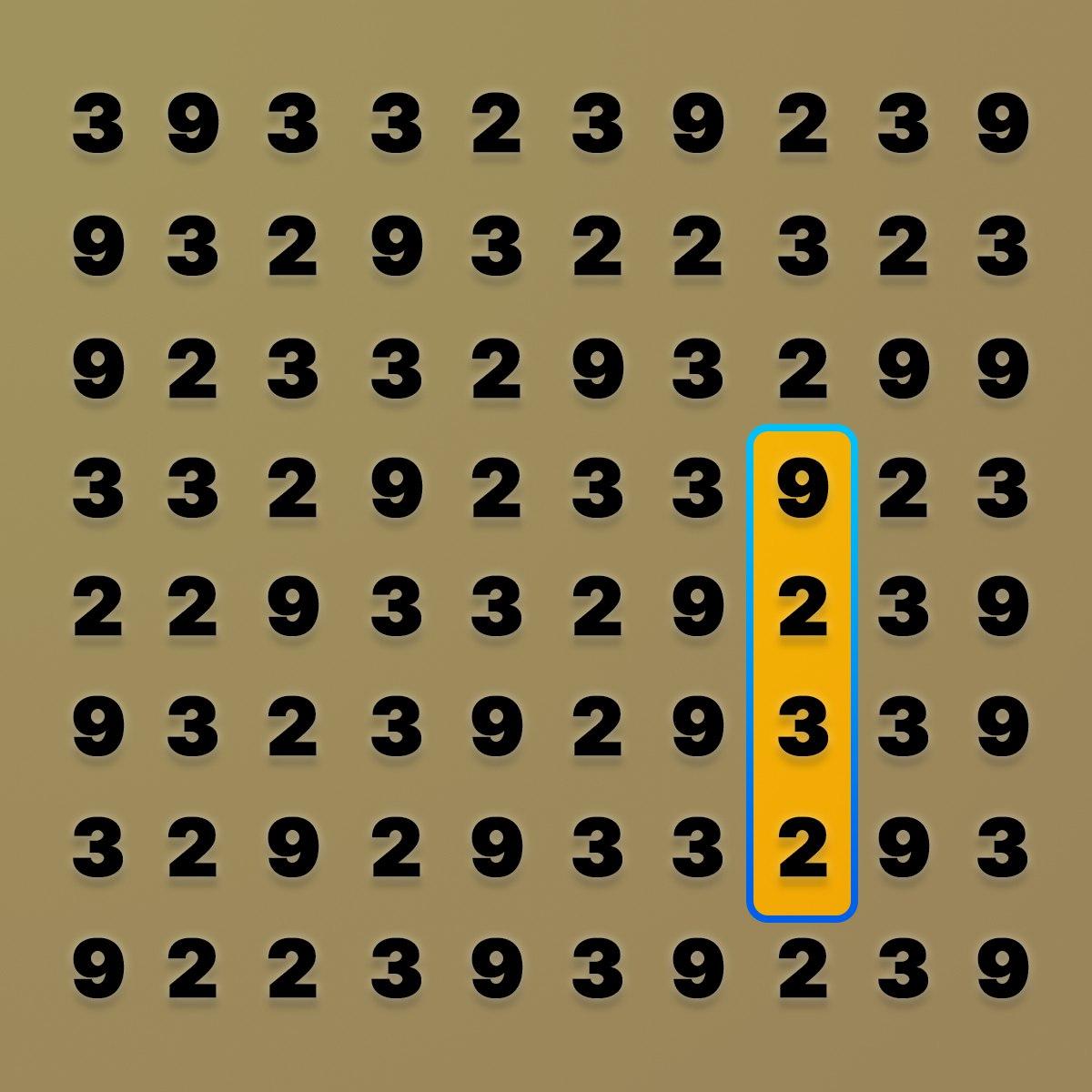 Solução: 9232 encontrado Solução do desafio com o número 9232 destacado