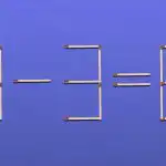 Só um génio poderia resolver um puzzle de palitos de