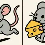 Super puzzle: encontre 3 diferenças na imagem de um rato