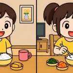 Teste de QI: encontrar 3 diferenças na imagem da rapariga