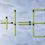 Um fósforo deve ser deitado fora e o outro reorganizado: um teste de QI desafiante Um fósforo deve ser deitado fora e o outro reorganizado: